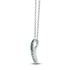 Thumbnail Image 2 of Le Vian Emerald Ombré Necklace 1/4 ct tw Diamonds 14K Vanilla Gold 19&quot;