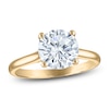 Thumbnail Image 1 of Round-Cut Lab-Created Diamond Solitaire Plus Engagement Ring 2-1/2 ct tw 18K Yellow Gold (VS2/F)