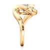 Thumbnail Image 3 of J'Lure Leaf Step-Cut Lab-Created Diamond Engagement Ring 3 ct tw 18K Yellow Gold