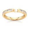 Thumbnail Image 1 of J'Lure Baguette-Cut Lab-Created Diamond Contour Wedding Band 1/3 ct tw 18K Yellow Gold