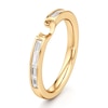 Thumbnail Image 4 of J'Lure Baguette-Cut Lab-Created Diamond Contour Wedding Band 1/3 ct tw 18K Yellow Gold