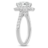 Thumbnail Image 2 of Round-Cut Lab-Created Diamond Halo Engagement Ring 3 ct tw 14K White Gold