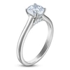 Thumbnail Image 2 of Round-Cut Lab-Created Diamond Solitaire Plus Engagement Ring 1 ct tw 14K White Gold (VS2/F)