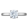 Thumbnail Image 3 of Round-Cut Lab-Created Diamond Solitaire Plus Engagement Ring 1 ct tw 14K White Gold (VS2/F)