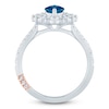 Thumbnail Image 4 of Pnina Tornai Marquise-Cut Natural London Blue Topaz & Diamond Engagement Ring 1 ct tw 14K White Gold