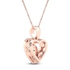 Thumbnail Image 3 of Natural Morganite Necklace 1/15 ct tw Diamonds 10K Rose Gold