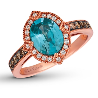 Le Vian Zircon Ring 1/4 ct tw Diamonds 14K Strawberry Gold | Jared