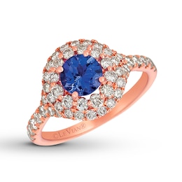Le Vian Tanzanite Ring 7/8 ct tw Diamonds 14K Strawberry Gold