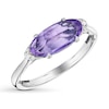 Thumbnail Image 1 of Tacori Amethyst Ring Diamond Accents Sterling Silver