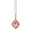 Thumbnail Image 1 of Le Vian Morganite Necklace 3/8 ct tw Diamonds 14K Strawberry Gold