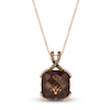 Thumbnail Image 1 of Le Vian Chocolate Quartz Necklace 1/2 ct tw Diamonds 14K Gold