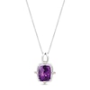 Thumbnail Image 1 of Le Vian Amethyst Necklace 1/6 ct tw Diamonds 14K Vanilla Gold