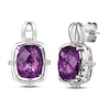 Thumbnail Image 1 of Le Vian Natural Amethyst Earrings 1/6 ct tw Diamonds 14K Vanilla Gold