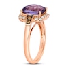 Thumbnail Image 2 of Le Vian Natural Amethyst Ring 1/3 ct tw Diamonds 14K Strawberry Gold