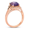 Thumbnail Image 3 of Le Vian Natural Amethyst Ring 1/3 ct tw Diamonds 14K Strawberry Gold