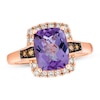 Thumbnail Image 4 of Le Vian Natural Amethyst Ring 1/3 ct tw Diamonds 14K Strawberry Gold