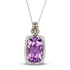 Thumbnail Image 1 of Le Vian Natural Amethyst Necklace 3/8 ct tw Diamonds 14K Vanilla Gold