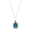 Thumbnail Image 1 of Le Vian Natural Topaz Necklace 1/3 ct tw Diamonds 14K Vanilla Gold