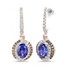 Thumbnail Image 1 of Le Vian Natural Tanzanite Earrings 3/4 ct tw Diamonds 14K Two-Tone Gold