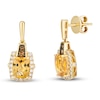 Thumbnail Image 1 of Le Vian Natural Citrine Earrings 1/2 ct tw Diamonds 14K Honey Gold