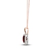 Thumbnail Image 2 of Le Vian Natural Garnet Necklace 1/3 ct tw Diamonds 14K Two-Tone Gold