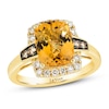 Thumbnail Image 1 of Le Vian Natural Citrine Ring 1/3 ct tw Diamonds 14K Honey Gold