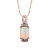 Thumbnail Image 1 of Le Vian Natural Opal Necklace 1/6 ct tw Diamonds 14K Strawberry Gold