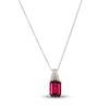 Thumbnail Image 1 of Le Vian Natural Garnet Necklace 1/20 ct tw Diamonds 14K Vanilla Gold