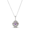 Thumbnail Image 3 of Le Vian Natural Amethyst Necklace 1/6 ct tw Diamonds 14K Vanilla Gold