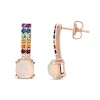 Thumbnail Image 2 of Le Vian Natural Opal Earrings 1/20 ct tw 14K Strawberry Gold