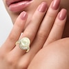 Thumbnail Image 2 of Effy Freshwater Cultured Pearl Ring 1/2 ct tw Diamonds 14K Yellow Gold