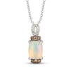 Thumbnail Image 1 of Le Vian Natural Opal Necklace 1/6 ct tw Diamonds 14K Vanilla Gold