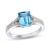 Thumbnail Image 1 of Le Vian Natural Blue Topaz Ring 1/6 ct tw Diamonds 14K Vanilla Gold