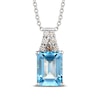 Thumbnail Image 1 of Le Vian Natural Blue Topaz Necklace 1/20 ct tw Diamonds 14K Vanilla Gold