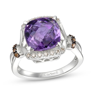 Le Vian Natural Amethyst Ring 1/8 ct tw Diamonds 14K Vanilla Gold | Jared