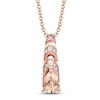 Thumbnail Image 0 of Le Vian Natural Morganite Necklace 1/10 ct tw Diamonds 14K Strawberry Gold