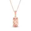 Thumbnail Image 3 of Le Vian Natural Morganite Necklace 1/20 ct tw Diamonds 14K Strawberry Gold