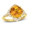 Thumbnail Image 1 of Le Vian Natural Citrine Ring 3/8 ct tw Diamonds 14K Honey Gold