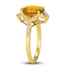 Thumbnail Image 4 of Le Vian Natural Citrine Ring 3/8 ct tw Diamonds 14K Honey Gold