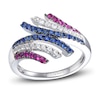 Thumbnail Image 1 of Le Vian Natural Sapphire & Natural Ruby Ring 14K Vanilla Gold