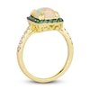 Thumbnail Image 3 of Le Vian Natural Opal & Natural Emerald Ring 1/5 ct tw Diamonds 14K Honey Gold