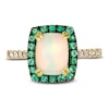 Thumbnail Image 4 of Le Vian Natural Opal & Natural Emerald Ring 1/5 ct tw Diamonds 14K Honey Gold