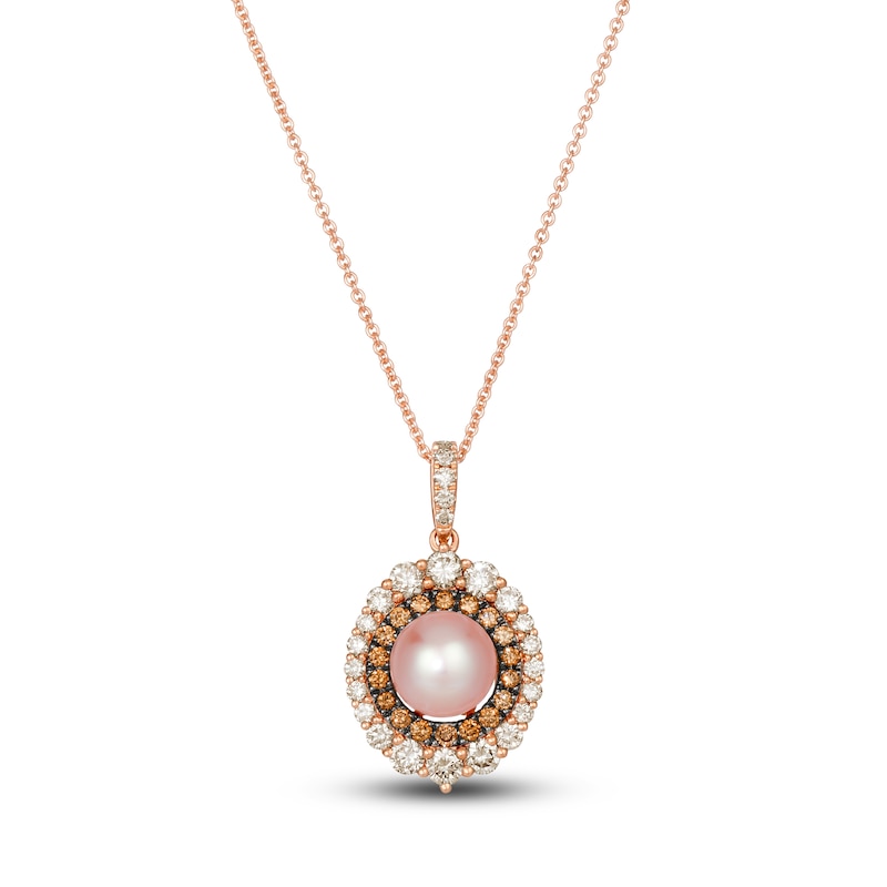 Pink diamond necklace - GIA 4Cs