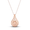 Thumbnail Image 2 of Le Vian Natural Morganite & Freshwater Cultured Pearl Necklace 7/8 ct tw Diamonds 14K Strawberry Gold