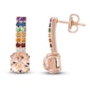 Thumbnail Image 1 of Le Vian Natural Multi Gemstone & Diamond 1/20 ct tw  Earrings 14K Strawberry Gold