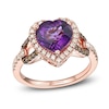 Thumbnail Image 1 of Le Vian Natural Amethyst Ring 1/2 ct tw Diamonds 14K Strawberry Gold