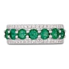 Thumbnail Image 1 of Le Vian Natural Emerald Ring 1/3 ct tw Diamonds Platinum