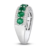 Thumbnail Image 3 of Le Vian Natural Emerald Ring 1/3 ct tw Diamonds Platinum