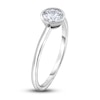 Thumbnail Image 1 of Diamond Solitaire Engagement Ring 1/2 ct tw Bezel-Set Round 14K White Gold (I2/I)