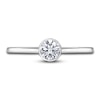 Thumbnail Image 2 of Diamond Solitaire Engagement Ring 1/2 ct tw Bezel-Set Round 14K White Gold (I2/I)
